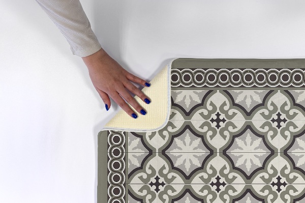 Tapete cozinha Azulejos com padrões no chão