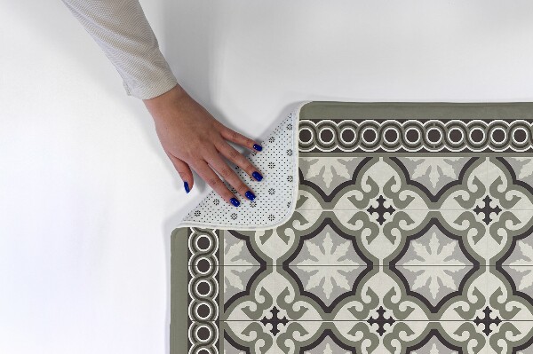 Tapete cozinha Azulejos com padrões no chão