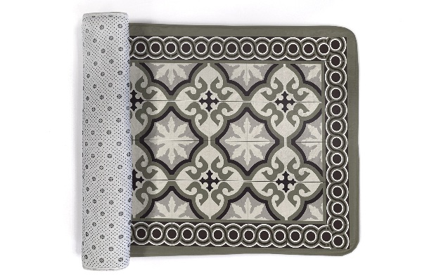 Tapete cozinha Azulejos com padrões no chão
