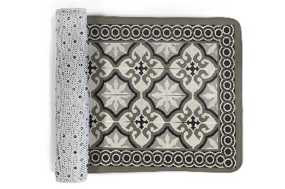 Tapete cozinha Azulejos com padrões no chão