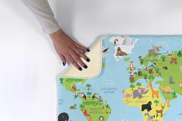 Tapete cozinha Mapa-mundo dos animais