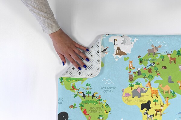 Tapete cozinha Mapa-mundo dos animais