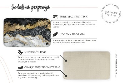 Tapete Motivo abstrato com linhas pretas e douradas