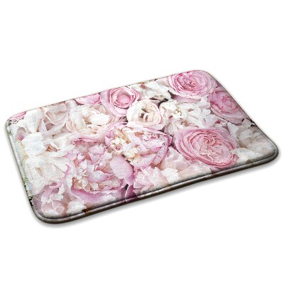 Tapete cozinha Flores de peónia cor-de-rosa e brancas