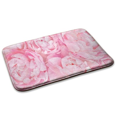 Carpete Flores de peónia cor-de-rosa