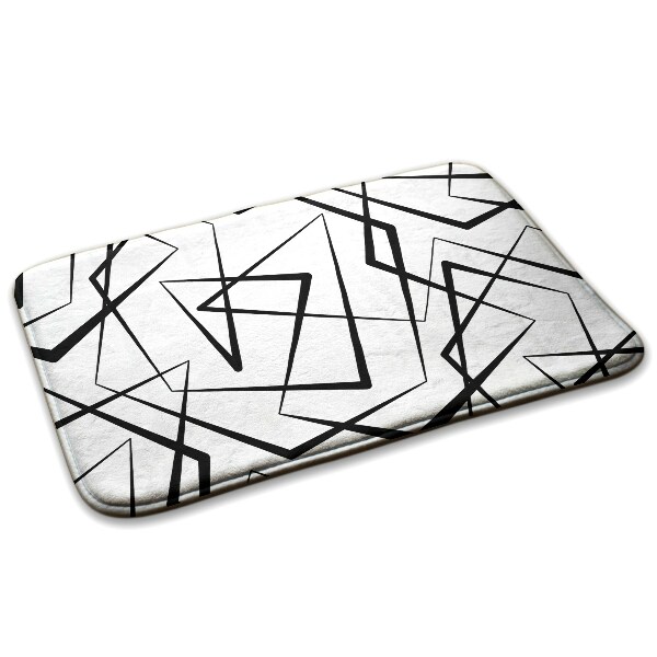 Carpete Linhas geométricas abstractas pretas