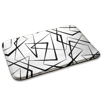 Carpete Linhas geométricas abstractas pretas