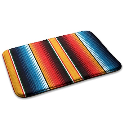 Tapete cozinha Riscas horizontais coloridas em estilo mexicano