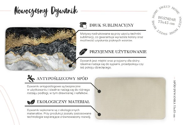 Carpete Folhas de cânhamo