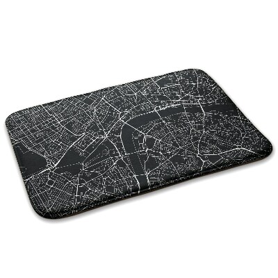 Tapete Mapa da cidade com rio e ruas
