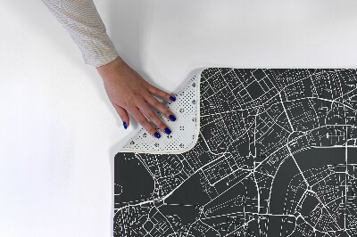 Tapete Mapa da cidade com rio e ruas