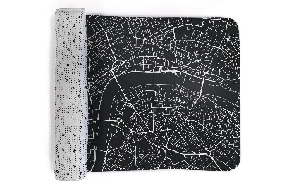 Tapete Mapa da cidade com rio e ruas