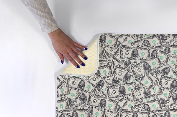 Tapete cozinha Notas de dólar