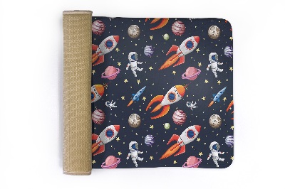 Carpete Planeta e foguetões de astronautas