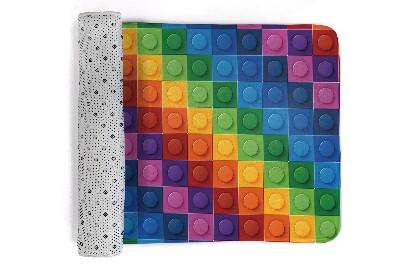 Tapete cozinha Blocos LEGO coloridos