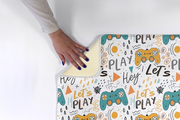 Tapete cozinha Controladores de jogos e letras "Let's Play
