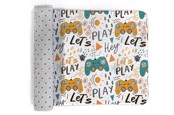 Tapete cozinha Controladores de jogos e letras "Let's Play
