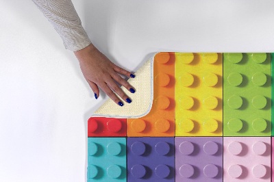 Tapete cozinha Blocos coloridos semelhantes a LEGO