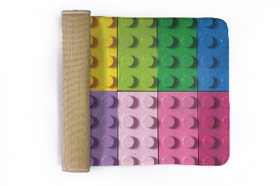 Tapete cozinha Blocos coloridos semelhantes a LEGO
