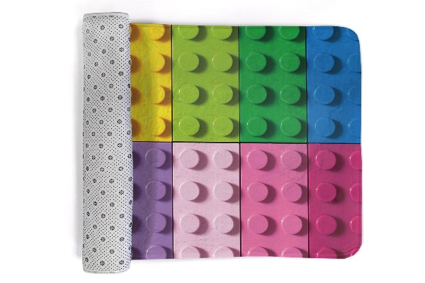 Tapete cozinha Blocos coloridos semelhantes a LEGO