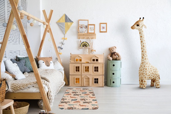 Carpete Animais com instrumentos