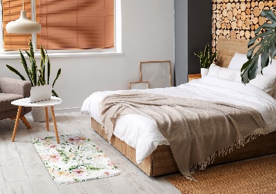 Tapete cozinha Motivo floral com folhas e flores