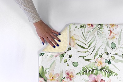 Tapete cozinha Motivo floral com folhas e flores