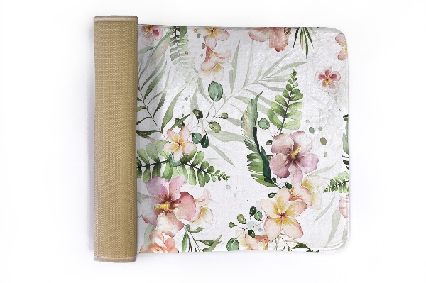 Tapete cozinha Motivo floral com folhas e flores