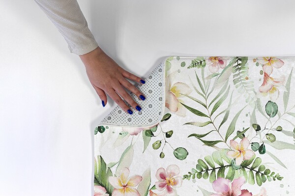 Tapete cozinha Motivo floral com folhas e flores