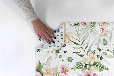 Tapete cozinha Motivo floral com folhas e flores