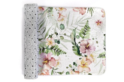 Tapete cozinha Motivo floral com folhas e flores