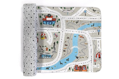 Tapete Planta urbana com rio