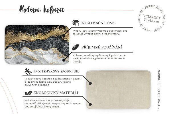 Carpete Padrões geométricos em estilo azteca