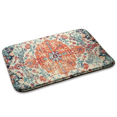 Carpete Padrão floral oriental simétrico