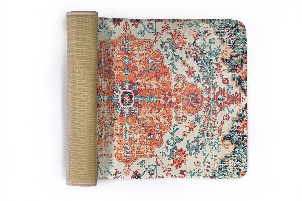 Carpete Padrão floral oriental simétrico