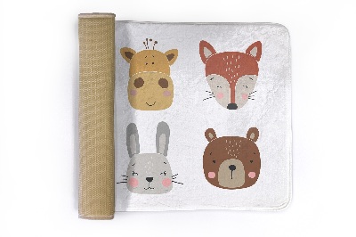 Carpete Rostos de animais