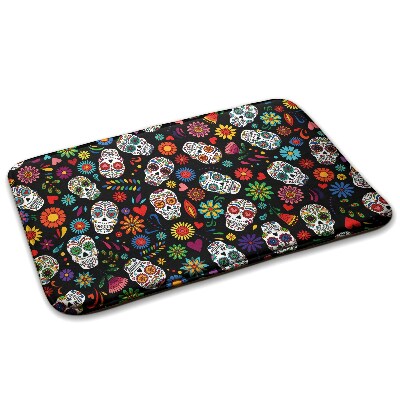 Carpete Caveiras e flores