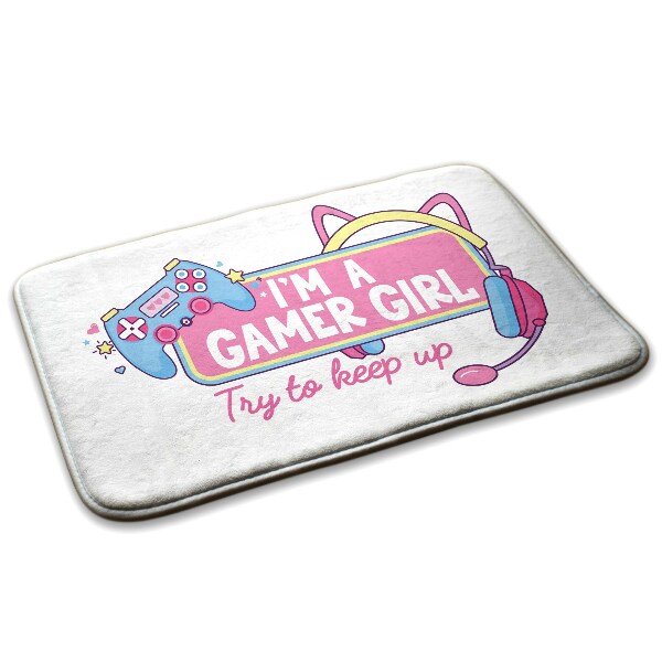 Carpete Gráfico de rapariga gamer