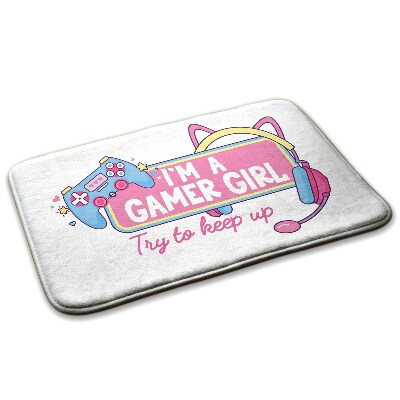Carpete Gráfico de rapariga gamer