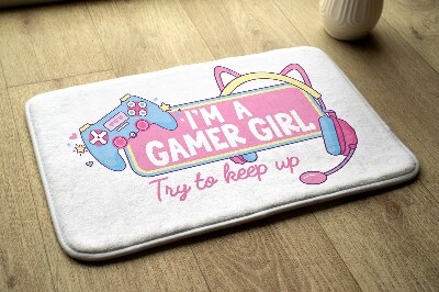 Carpete Gráfico de rapariga gamer