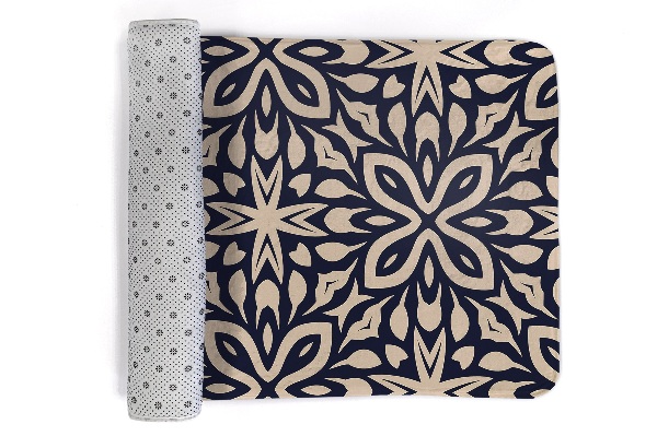 Tapete Padrão geométrico floral em estilo arabesco