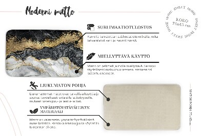Tapete Padrões geométricos com texturas de mármore