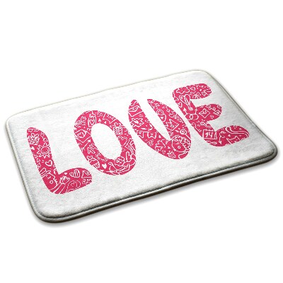 Tapete cozinha Inscrição LOVE
