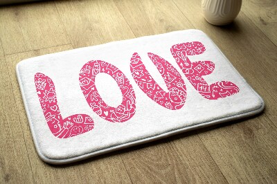 Tapete cozinha Inscrição LOVE