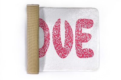 Tapete cozinha Inscrição LOVE