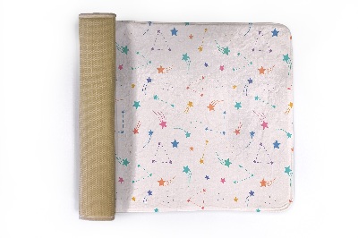 Carpete Padrões de estrelas coloridas