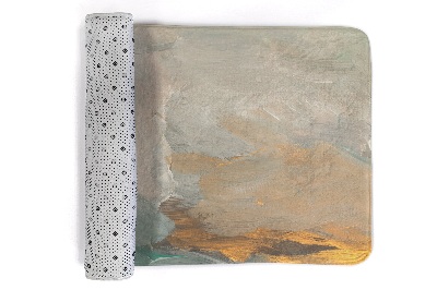 Carpete Manchas abstractas em tons de terra