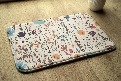Carpete Padrão floral com folhas e ramos