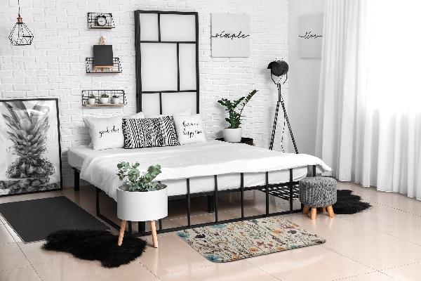 Carpete Padrão floral com folhas e ramos