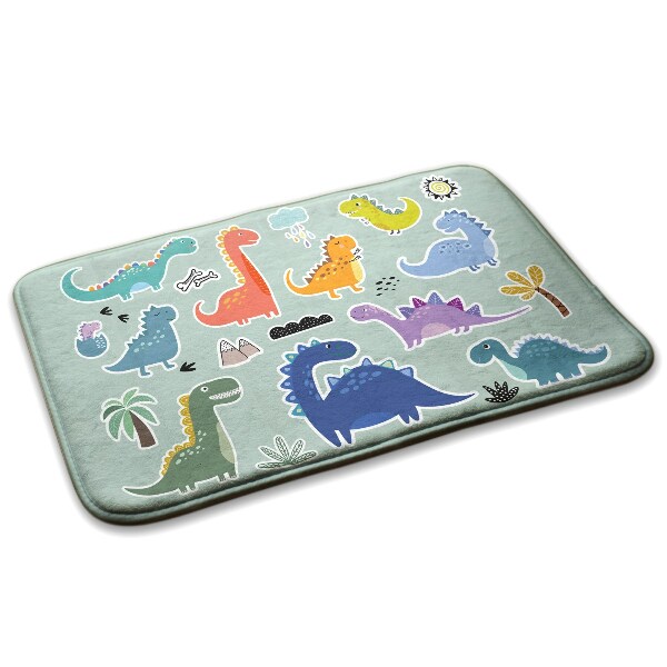 Carpete Dinossauros coloridos